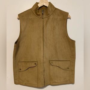 Lauren Ralph Lauren Jacket Faux Suede Vest Size L